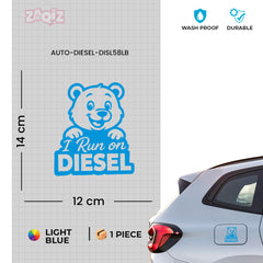 Diesel Sticker for Fuel Tank | Durable Automotive Decal
