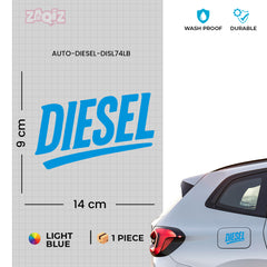 Trendy Diesel Sticker for Car Fuel Tank Cap | Easy Peel & Stick