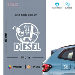 Premium Diesel Sticker for Car | Waterproof Fuel Tank Decal