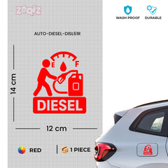 Glossy Diesel Sticker for Car | Premium Finish