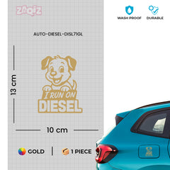 Matte Finish Diesel Sticker for Car | Stylish & Durable