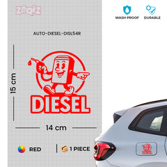 Premium Diesel Sticker for Car | Waterproof Fuel Tank Decal