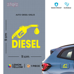 Unique Diesel Label for Fuel Safety