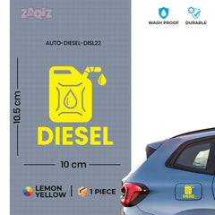 High Adhesion Diesel Use Decal