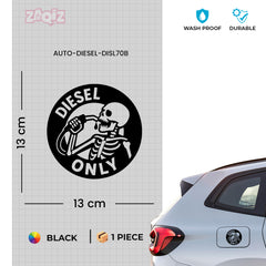 Designer Diesel Sticker for Fuel Tank | Unique Print