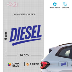 Trendy Diesel Sticker for Car Fuel Tank Cap | Easy Peel & Stick