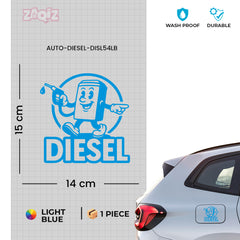 Premium Diesel Sticker for Car | Waterproof Fuel Tank Decal