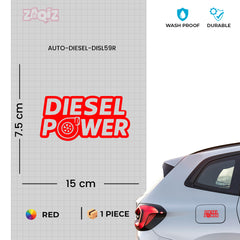 Reflective Diesel Sticker for Car | Safety & Style