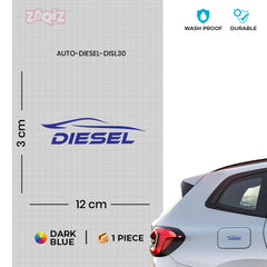 Compact Diesel Label for Clear Signage