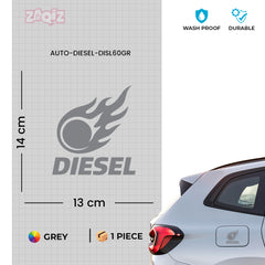 Funny Diesel Sticker for Car Fuel Tank | Easy-to-Apply