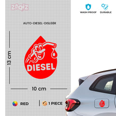Waterproof Diesel Sticker for Fuel Tank | Weather Resistant