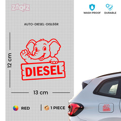 Custom Diesel Sticker for Car | Personalized Fuel Tank Design