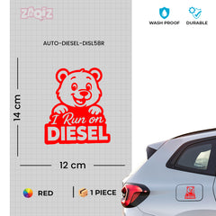 Diesel Sticker for Fuel Tank | Durable Automotive Decal