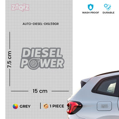 Reflective Diesel Sticker for Car | Safety & Style