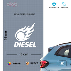 Funny Diesel Sticker for Car Fuel Tank | Easy-to-Apply