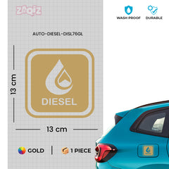 Buy Diesel Sticker for Fuel Tank Cap Online | Zaqiz Collection