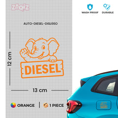 Custom Diesel Sticker for Car | Personalized Fuel Tank Design