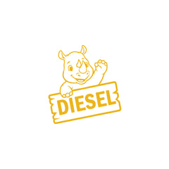 Minimalist Diesel Sticker for Car | Simple & Sleek