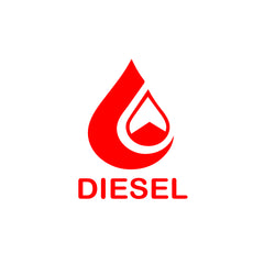 Diesel Sticker for Car | Vibrant Fuel Tank Label