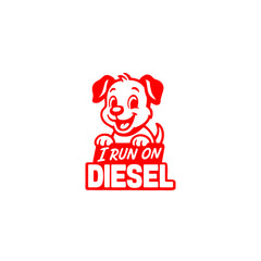 Matte Finish Diesel Sticker for Car | Stylish & Durable