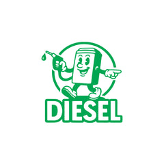 Premium Diesel Sticker for Car | Waterproof Fuel Tank Decal