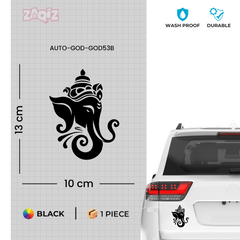 Lord Ganesha Car Sticker Premium Waterproof Vinyl Decal for Cars Bikes Helmet Laptop