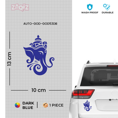 Lord Ganesha Car Sticker Premium Waterproof Vinyl Decal for Cars Bikes Helmet Laptop