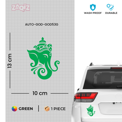 Lord Ganesha Car Sticker Premium Waterproof Vinyl Decal for Cars Bikes Helmet Laptop