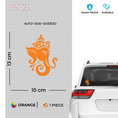Lord Ganesha Car Sticker Premium Waterproof Vinyl Decal for Cars Bikes Helmet Laptop