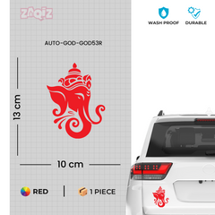 Lord Ganesha Car Sticker Premium Waterproof Vinyl Decal for Cars Bikes Helmet Laptop