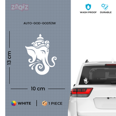 Lord Ganesha Car Sticker Premium Waterproof Vinyl Decal for Cars Bikes Helmet Laptop