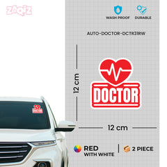 Classic Doctor Sticker for Professional Drivers