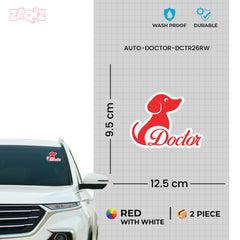 Veterinarian Doctor Vehicle Decal for Road Awareness