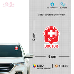 Durable Medical Car Sticker for Doctors