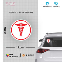 Zaqiz Stickers Doctor Stickers – Perfect for Cars, Bikes & Ambulances