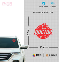 Doctor Decal for Cars with Medical Design
