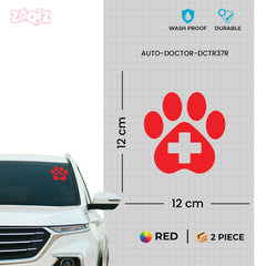 Bold Lettering Doctor on Board Decal