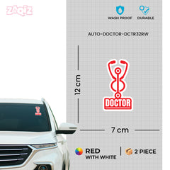 Stethoscope Design Doctor Sticker for Cars