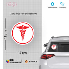 Zaqiz Stickers Doctor Stickers – Perfect for Cars, Bikes & Ambulances