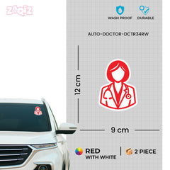 Doctor Sticker for Car & Bike Awareness