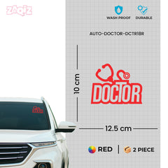 Stethoscope Design Doctor Sign for Vehicles