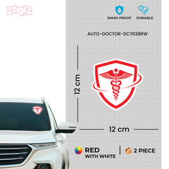 Elegant Doctor Car Tag for Safe Drives