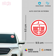 Elegant Doctor Tag for Vehicle Windows