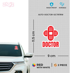 Doctor Warning Sign for Safe Driving
