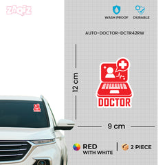 Unique Doctor Sticker for Safe Roads