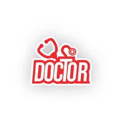 Stethoscope Design Doctor Sign for Vehicles