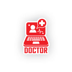 Unique Doctor Sticker for Safe Roads