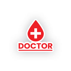 Bold Doctor Sign for Road Awareness