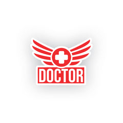 Doctor's Shield Design Sticker for Vehicles