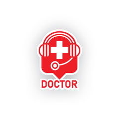 Durable Medical Car Sticker for Doctors